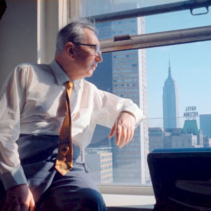 (Photo by Imagno/Getty Images) [Viktor Frankl in New York, USA, Photographie, Um 1968]