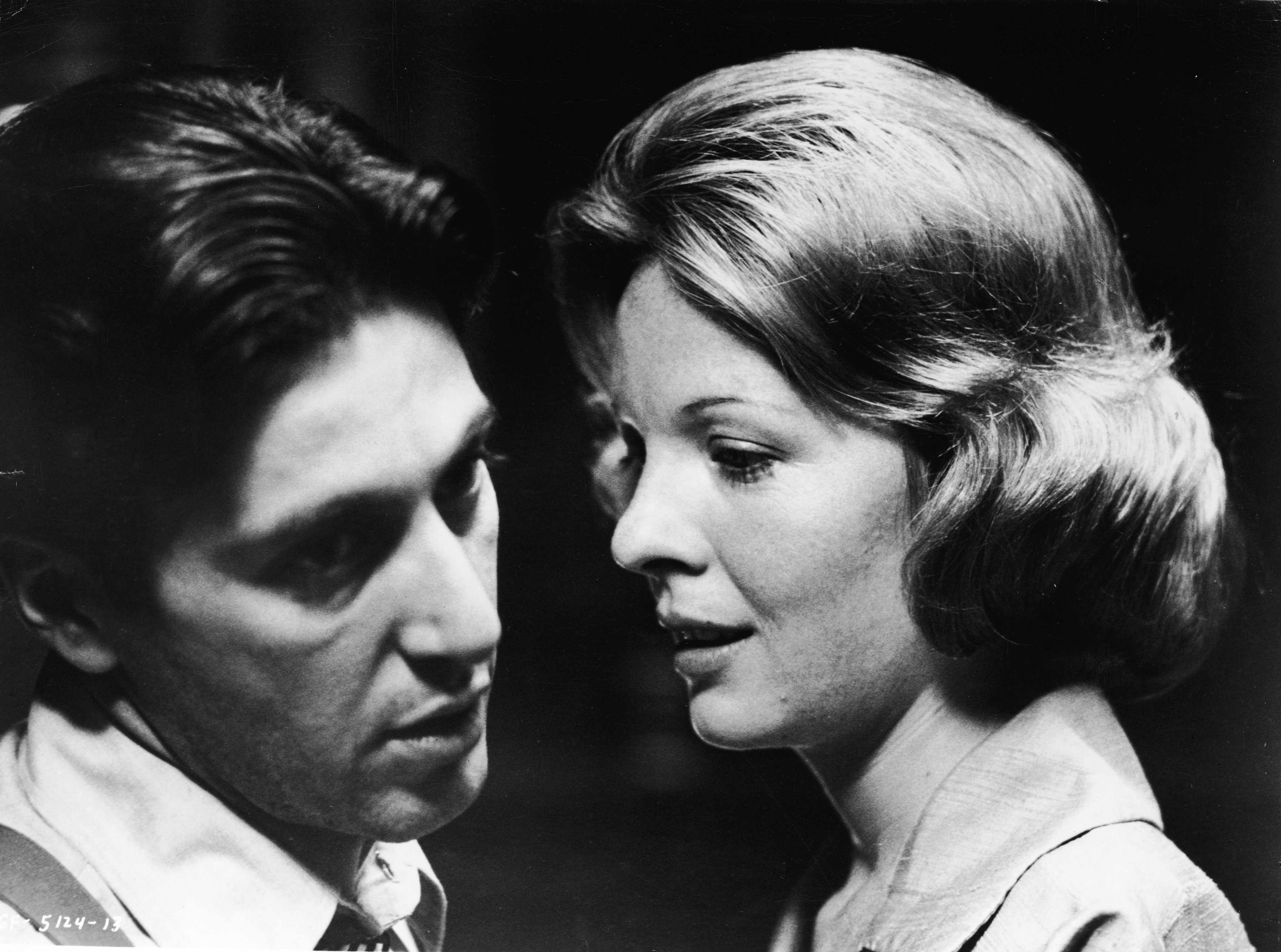 Al Pacino and Diane Keaton in a scene from "The Godfather," circa 1972