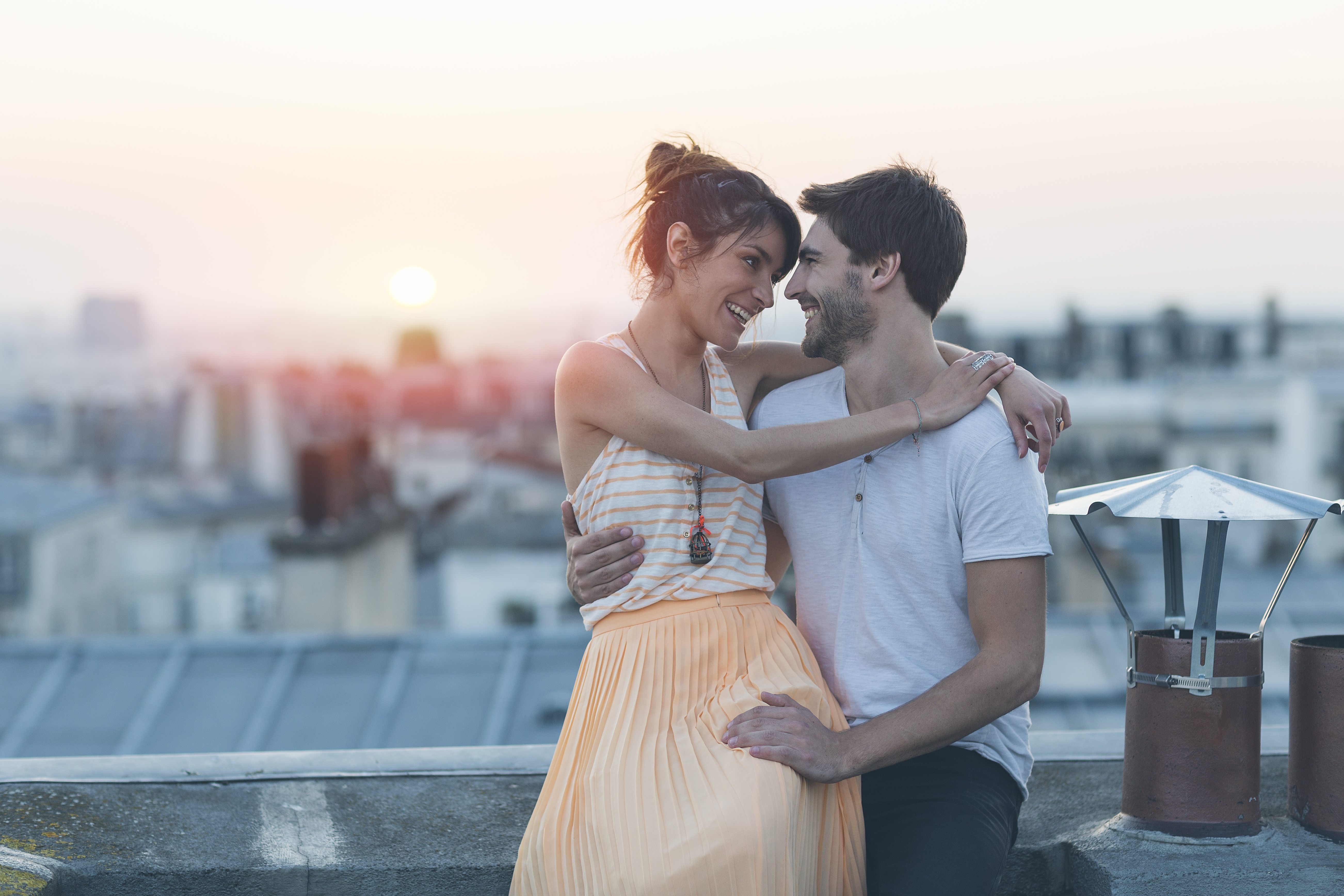 A couple in each other's embrace. | Source: Getty Images