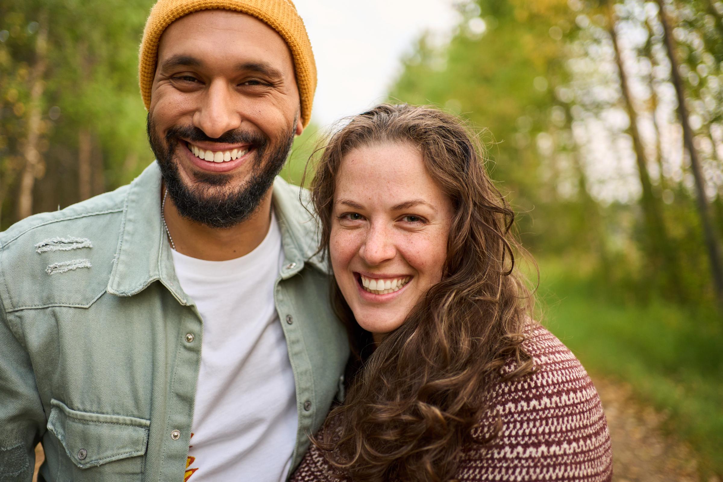 Happy couple in the country | Source: Getty Images