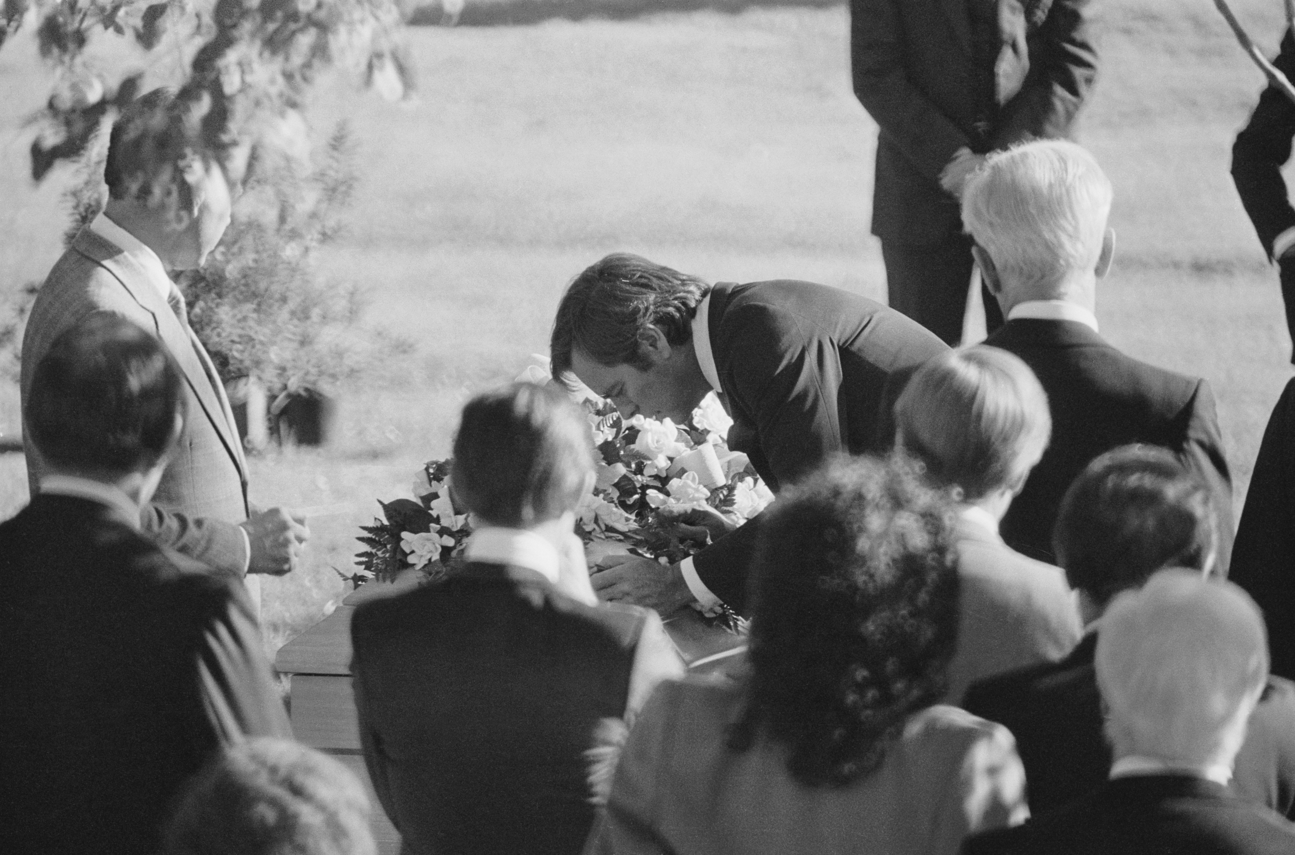 Robert Wagner at Westwood Memorial Park Cemetery on December 3, 1981 | Source: Getty Images