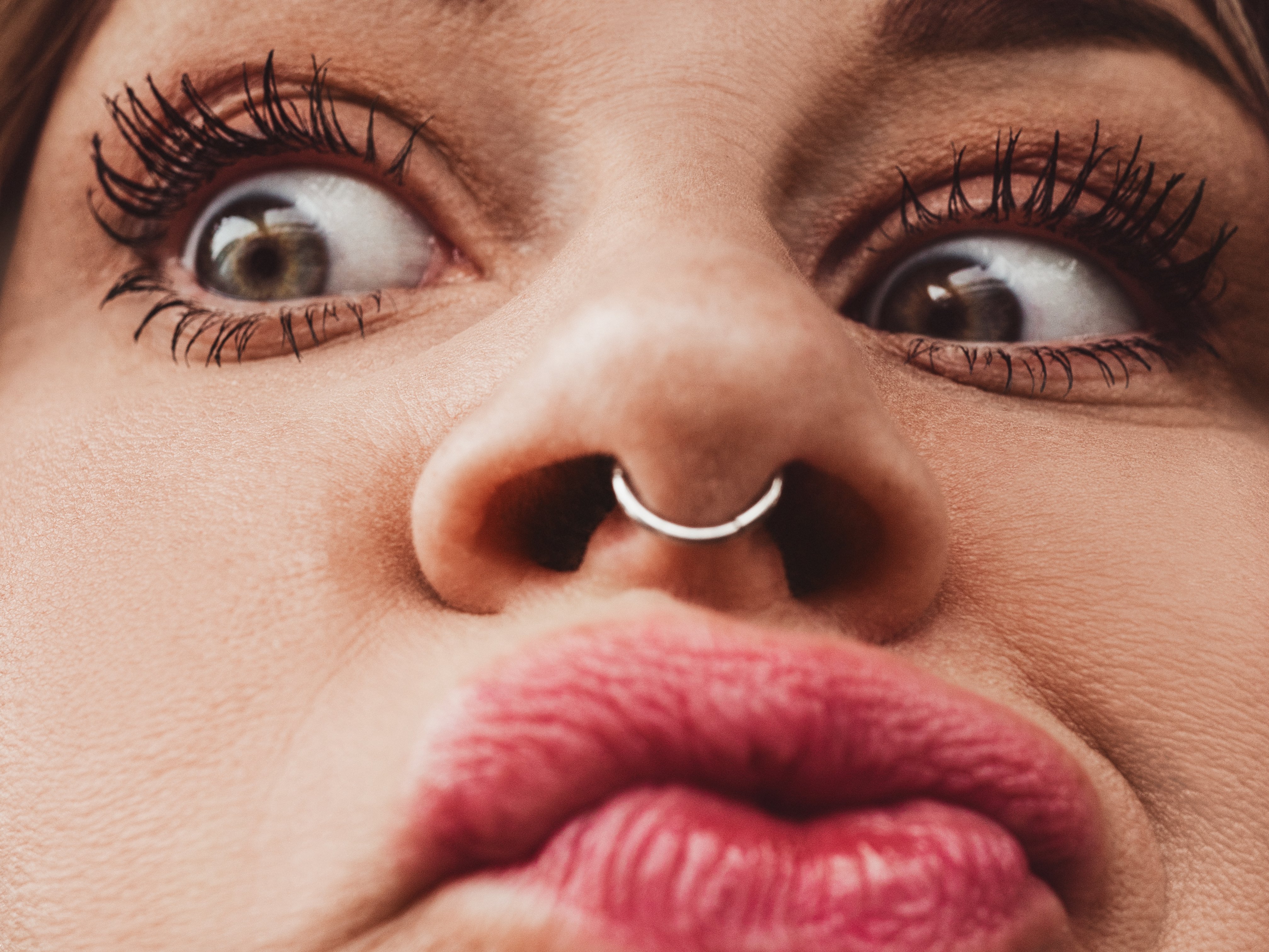 Woman with a septum piercing. | Source: Getty Images