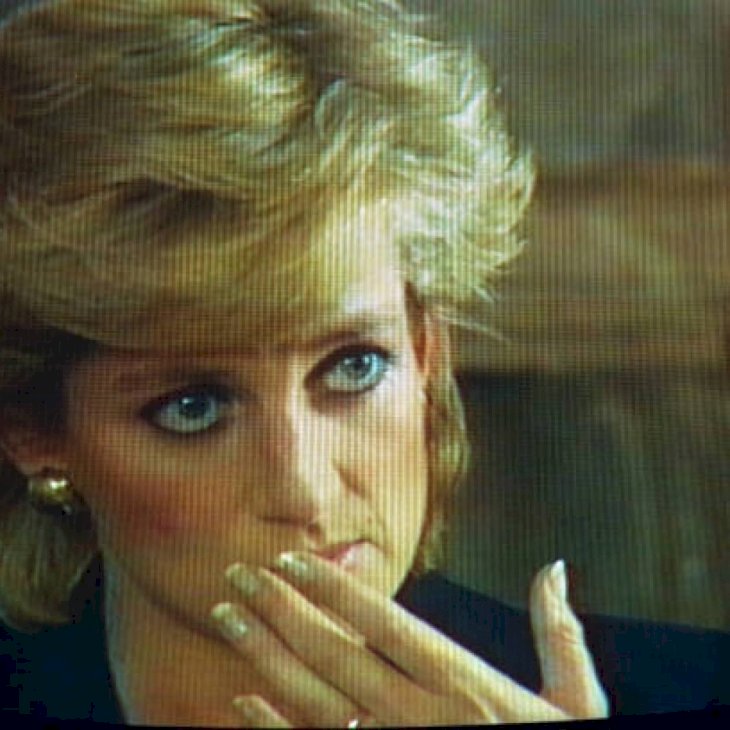 Images tv de Lady Diana sur la B.B.C, lors de l'émission Panorama où elle se livre à une interview-confession. (Photo by Mathieu Polak/Sygma/ Sygma via Getty Images)V