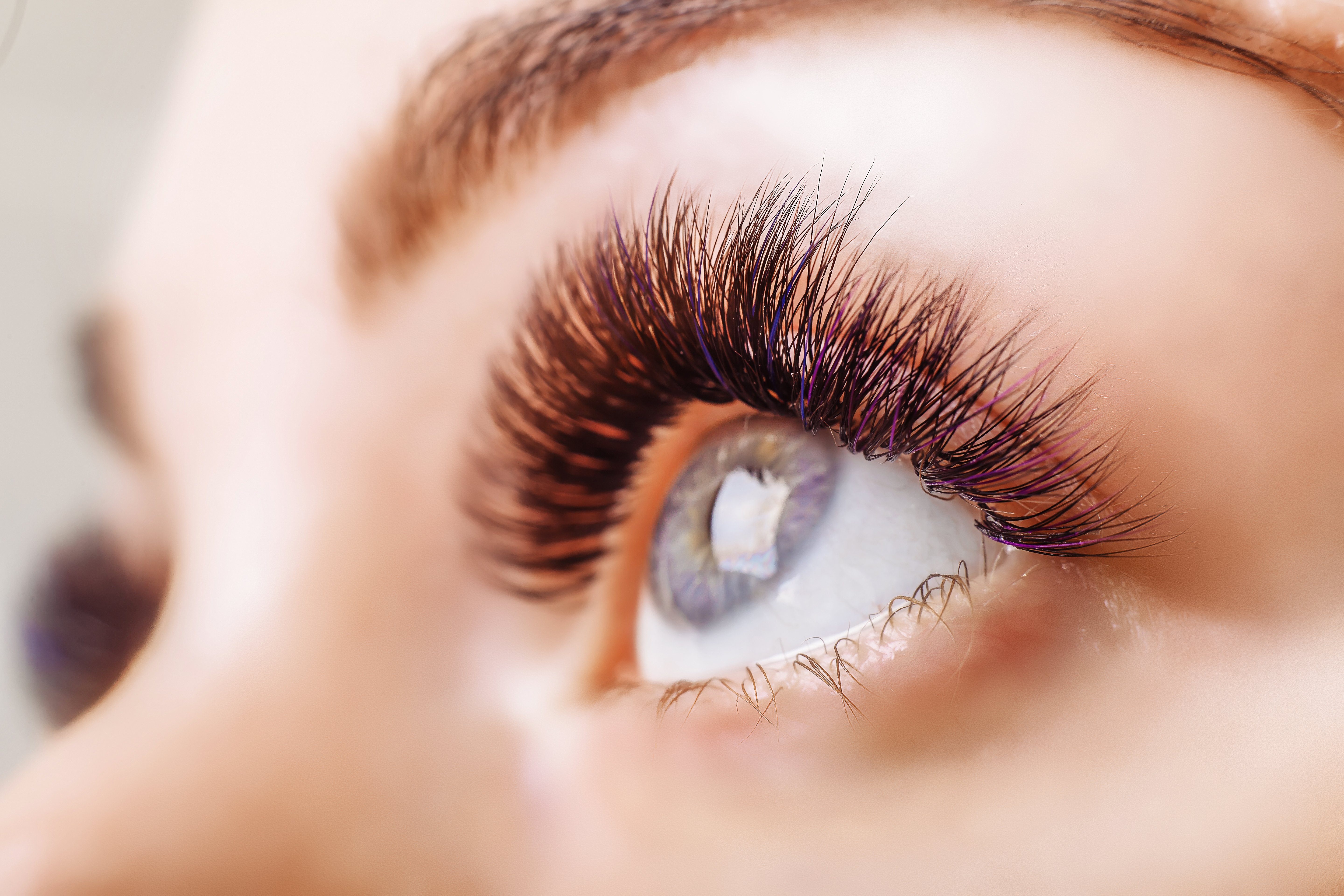A photo of full and long lash extensions | Source: Getty Images