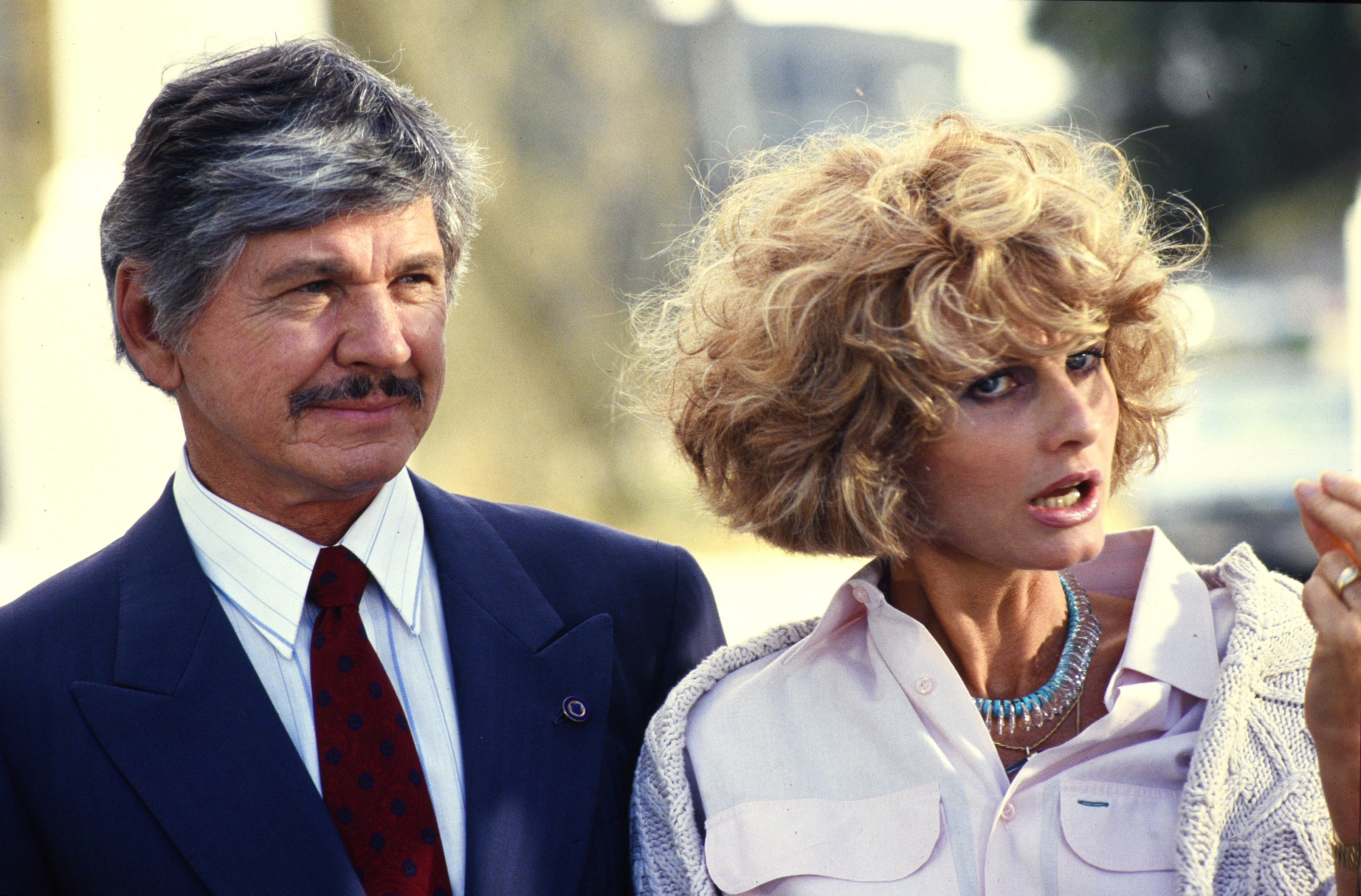 Charles Bronson and Jill Ireland appear together in "Assassination," their final film as co-stars before Ireland's death from cancer in 1990. | Source: Getty Images