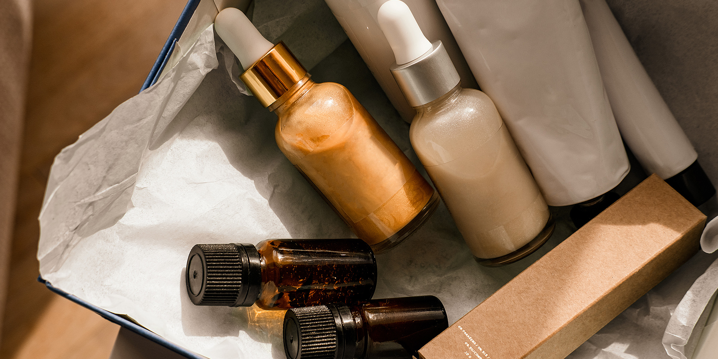 A box of skincare products | Source: Getty Images