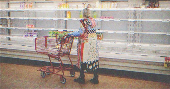 Old lady in a supermarket | Source: Shutterstock