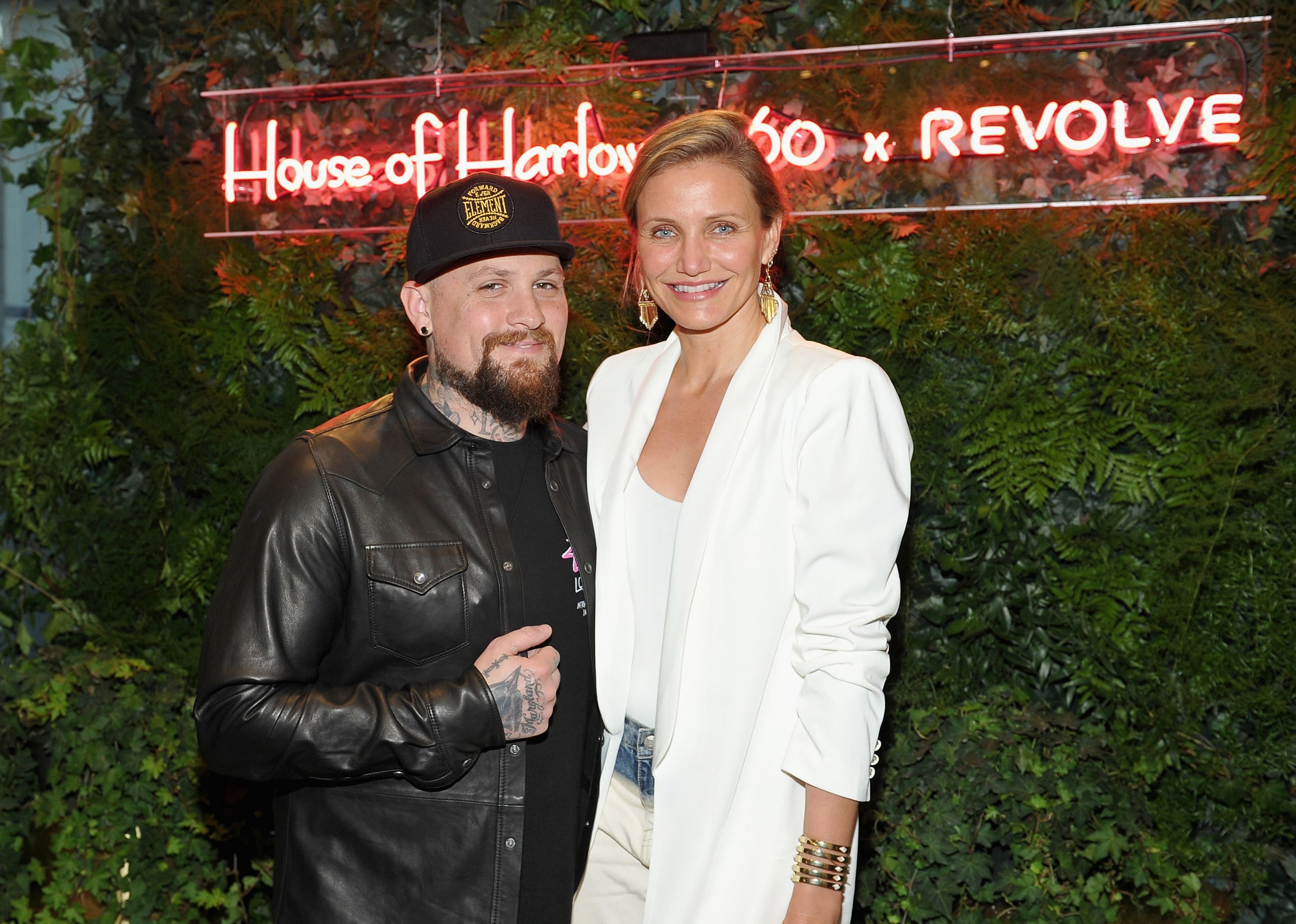 Benji Madden and Cameron Diaz at House of Harlow 1960 x REVOLVE on June 2, 2016, in Los Angeles, California.