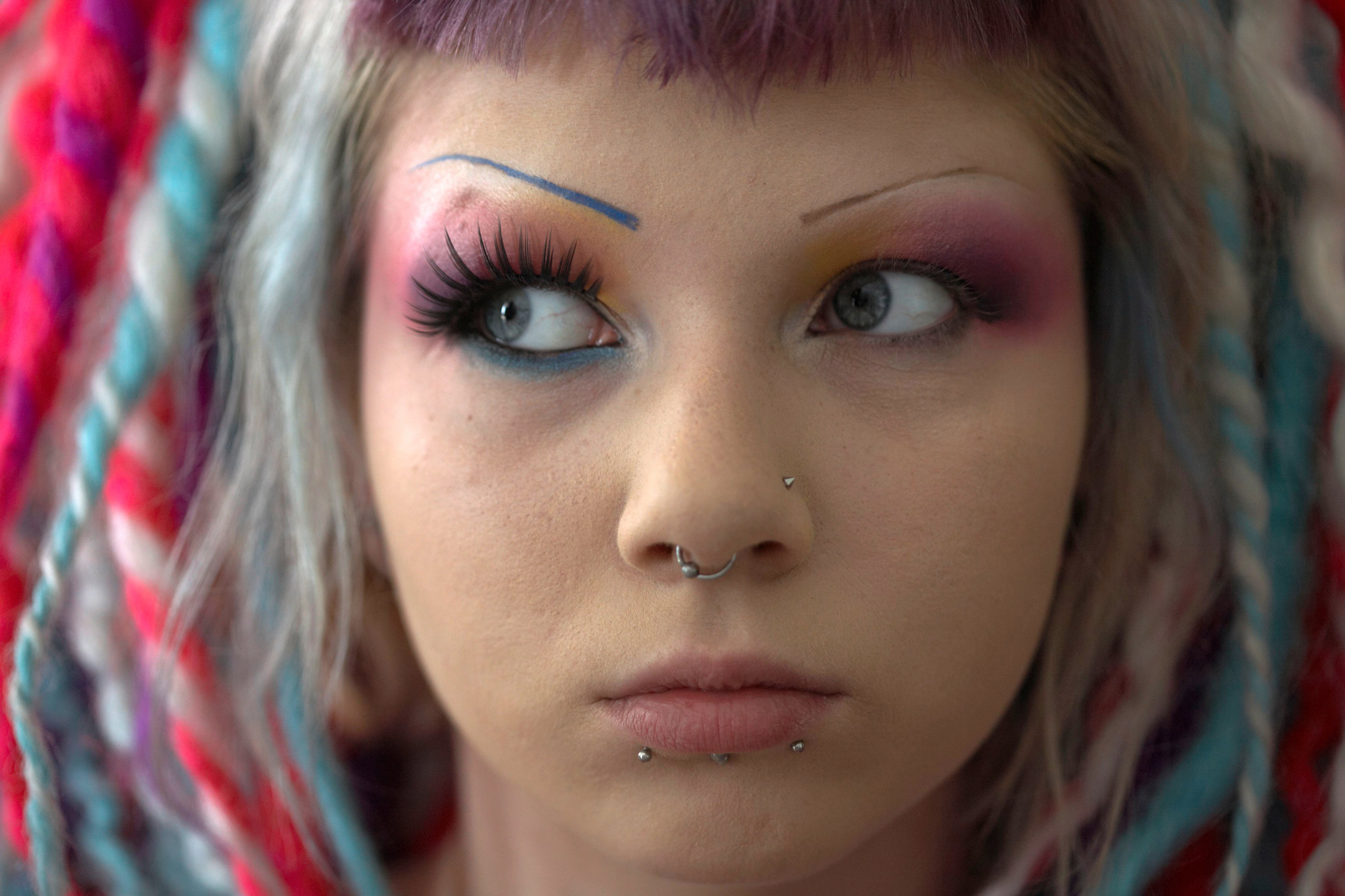 Woman with snake bite piercing | Source: Getty Images