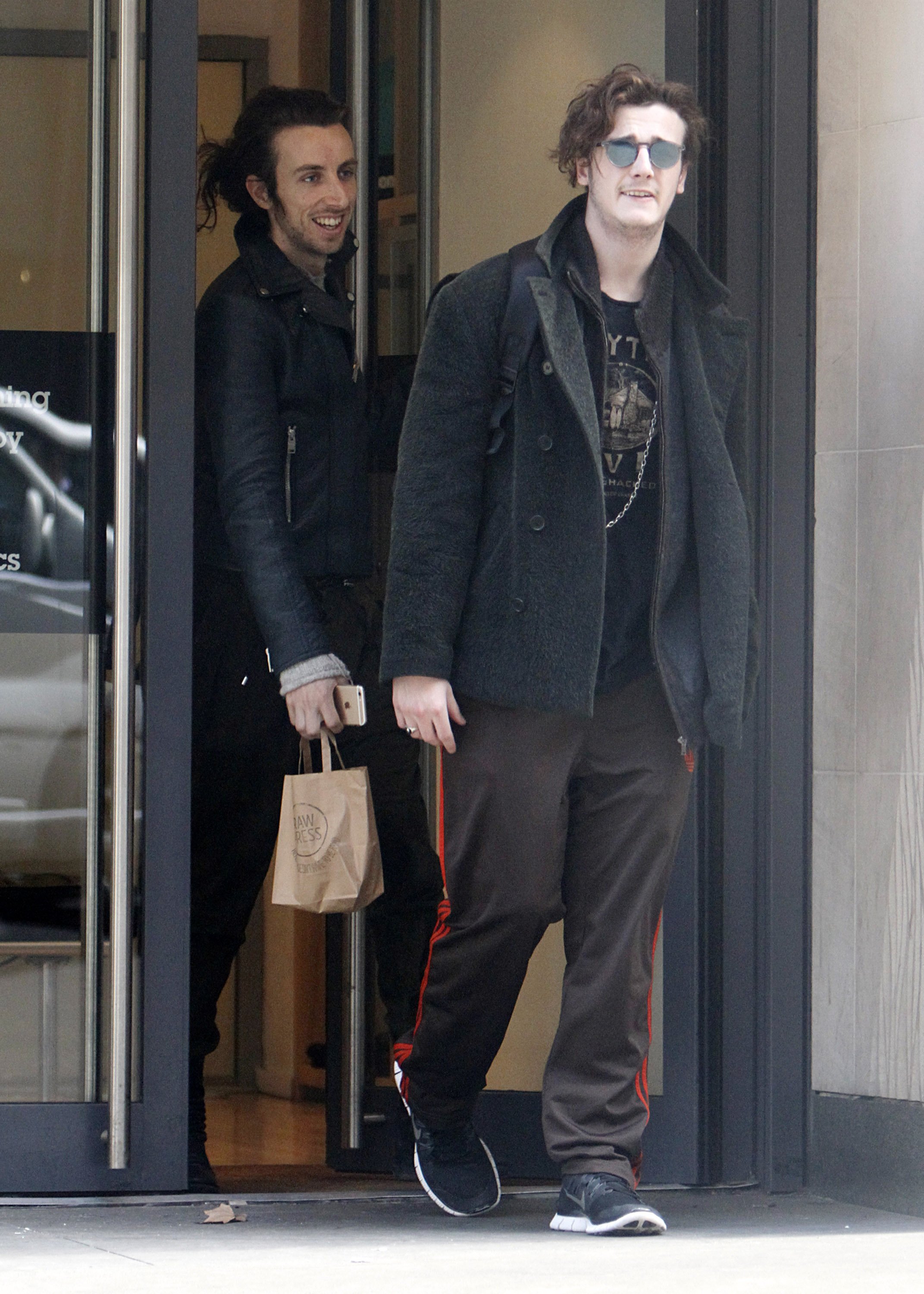 Photo of Micheál Richardson leaving the gym with a friend on March 5, 2015 in London