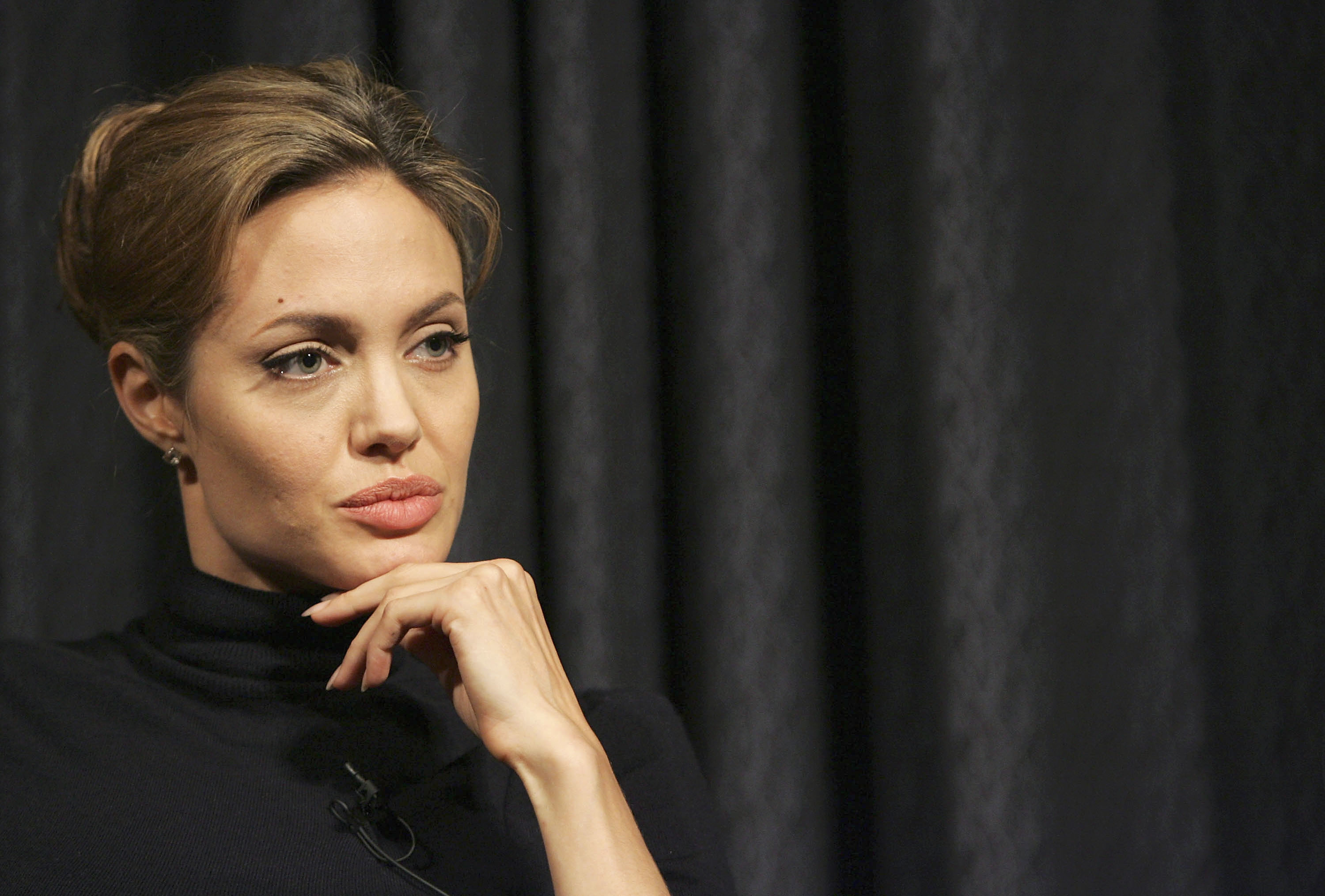 Angelina Jolie at a screening of MTV's "Diary" series at The Museum of Radio and Television in 2005, in New York City.  | Source: Getty Images