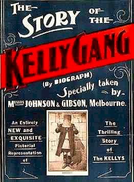 Unknown author, The Story of the Kelly Gang - Poster, marked as public domain, more details on Wikimedia Commons
