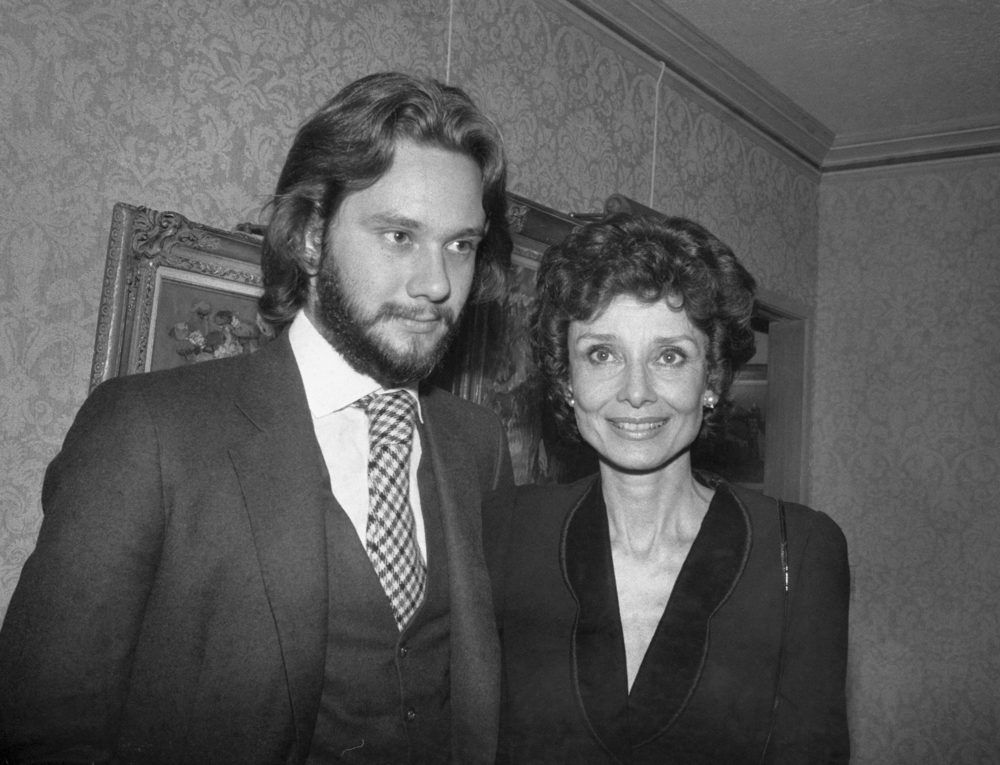 Sean Hepburn Ferrer and Audrey Hepburn in New York City on November 11, 1979 | Source: Getty Images