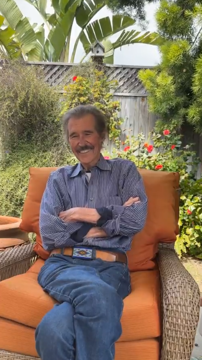 Randolph Mantooth in his Facebook Live video in April 2023 | Source: facebook.com/watch/RandolphMantooth/