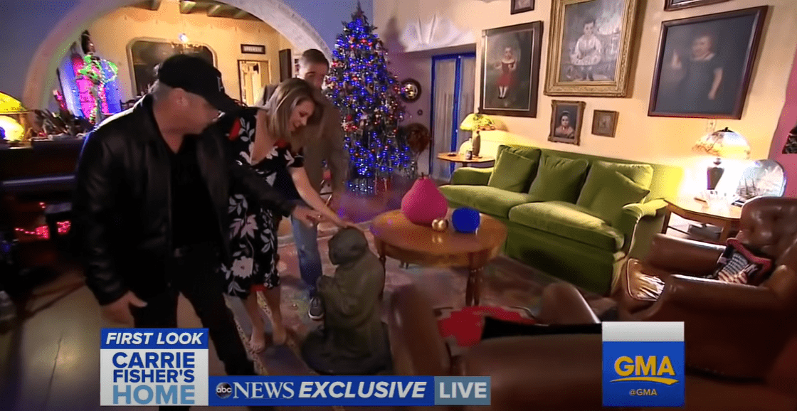 Inside Carrie Fisher's unique home. | Source: youtube.com/Good Morning America