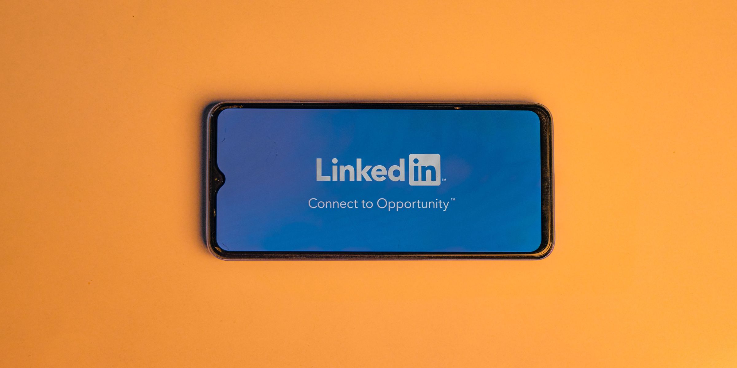 A smartphone displaying the LinkedIn logo | Source: Pexels