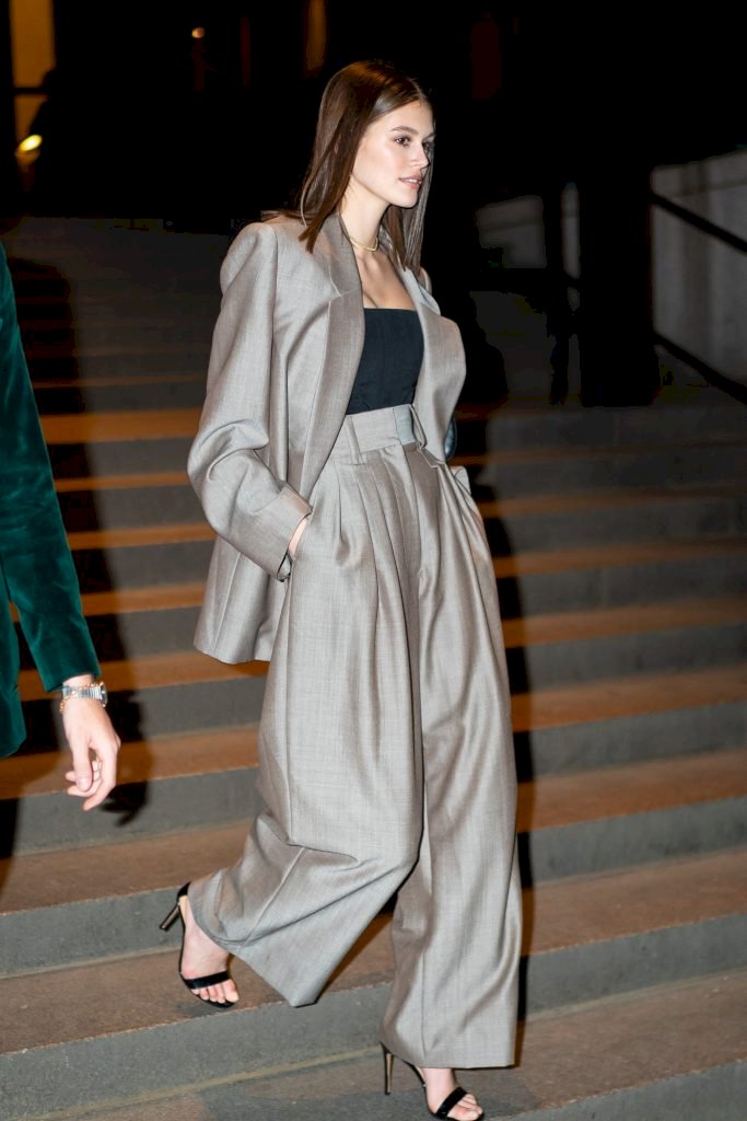 NEW YORK, NEW YORK - APRIL 06: Kaia Gerber attends Marc Jacobs and Char DeFrancesco's wedding reception at The Grill in Midtown on April 06, 2019 in New York City. (Photo by Gotham/GC Images)